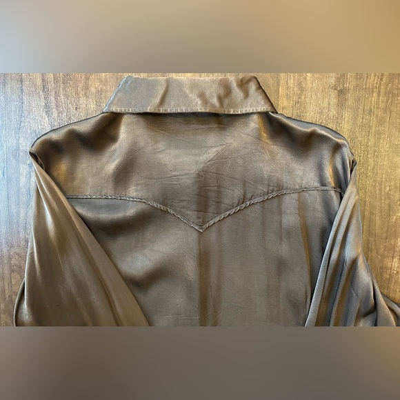 King Ranch Women’s Western Satin Button Down Shirt XXL - Picture 8 of 8